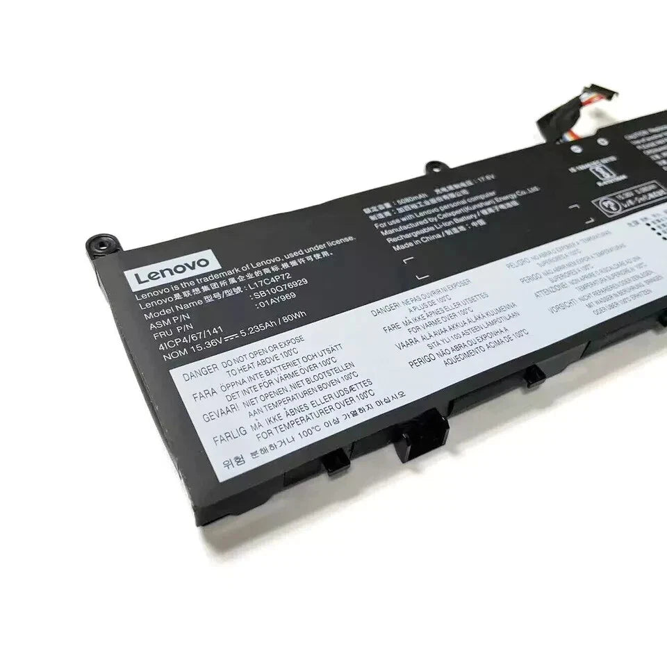 Genuine L17C4P72 01AY969 Battery for Lenovo ThinkPad X1 Extreme 1st Gen/2nd Gen