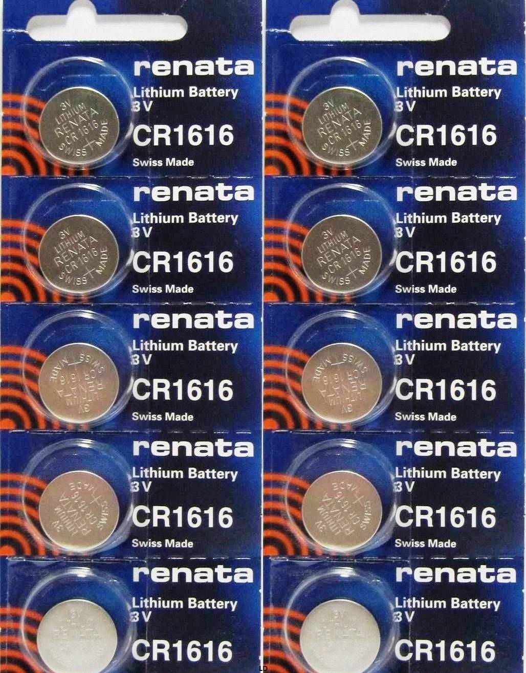 CR 1616 RENATA WATCH BATTERY (5 piece) ECR1616 FREE SHIPPING Authorized Seller