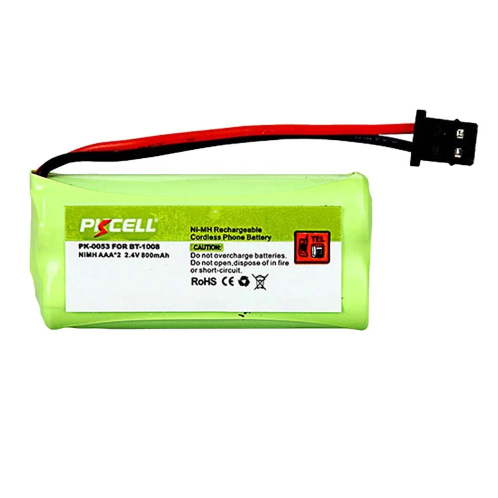 PKCELL Cordless PK-0053 for BT-1008 Phone NiMH 800mAh Battery 2.4V, 1 Pack