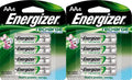 8 Energizer Recharge Power Plus AA 2300mAh Rechargeable Pre-Charged Batteries