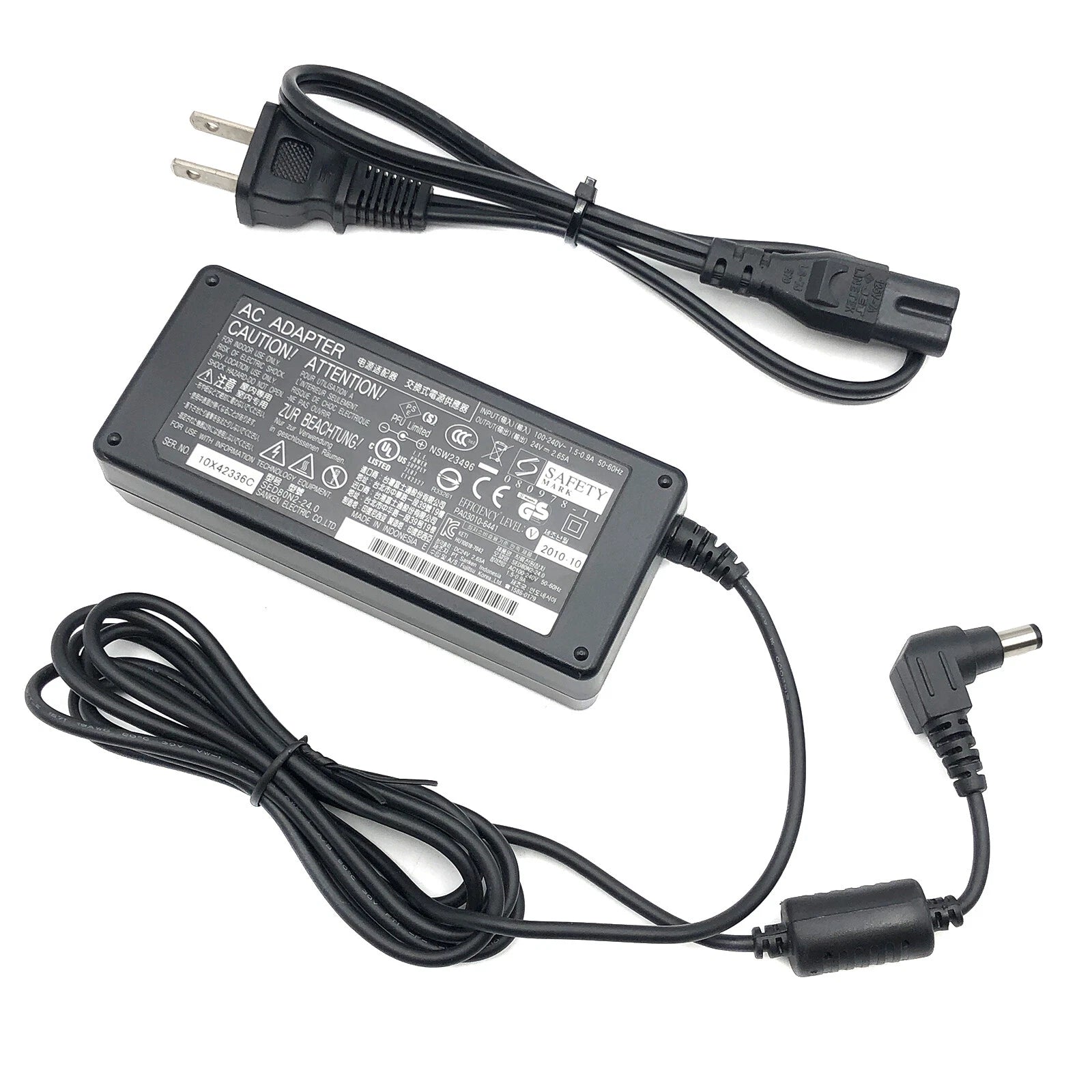 NEW Genuine AC Adapter 24V for Fujitsu fi-6130Z fi-6140Z Document Scanner
