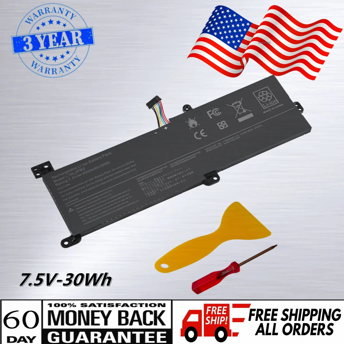 L16L2PB2 L16L2PB1 L16C2PB2 L17M2PB7 Battery For Lenovo IdeaPad 320-14 320-15