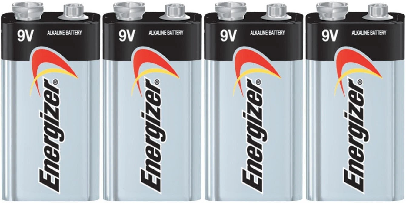 4 Energizer Max 9V 9 Volt Alkaline Battery 522 1604 Bulk EXP 12/2024