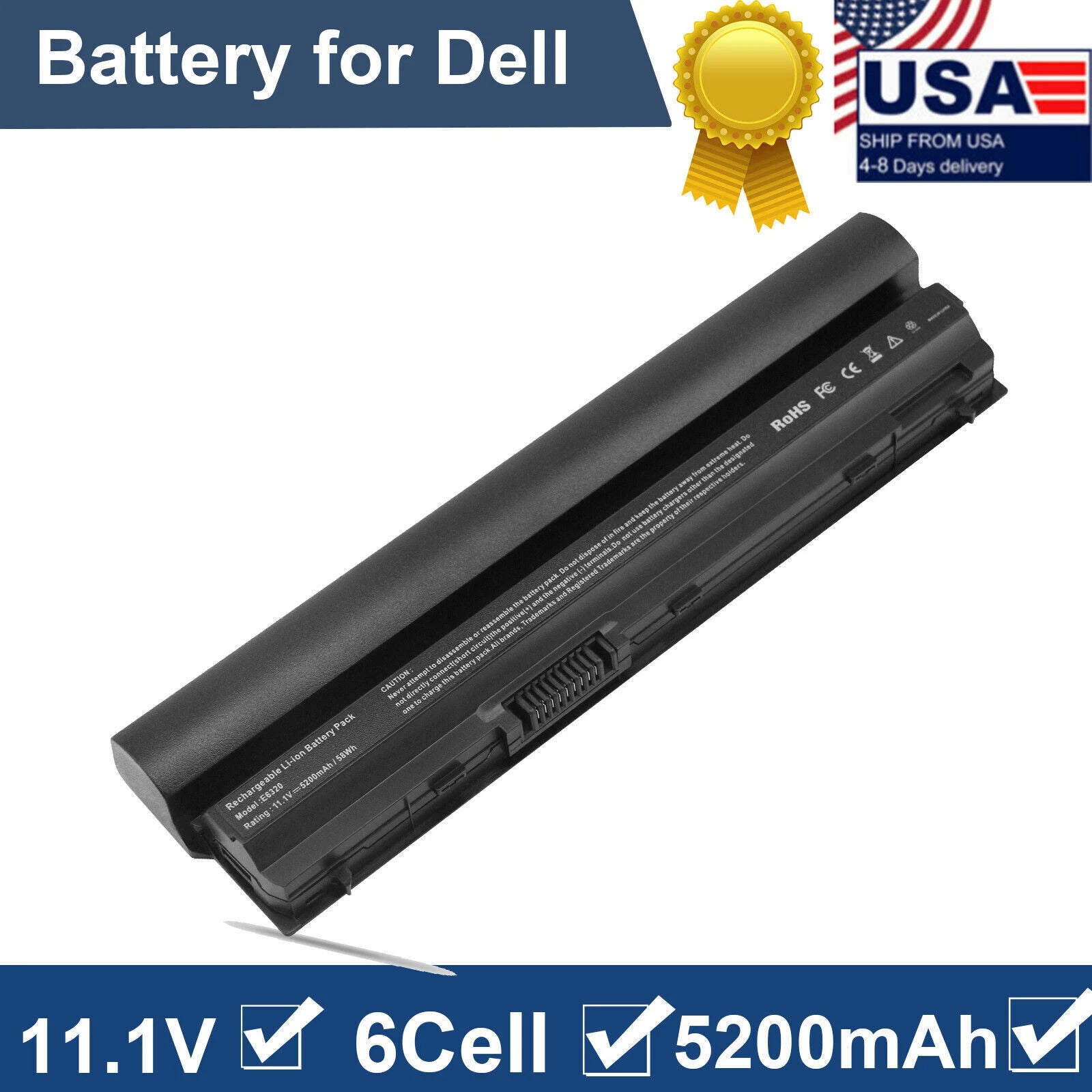 ??LOT RFJMW New Laptop Battery for Dell Latitude E6320 E6230 E6120 E6220 E6330