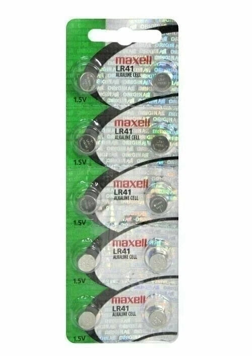 10 MAXELL LR41 AG3 392A 192 SR41 LR736 CX41 392 BATTERY