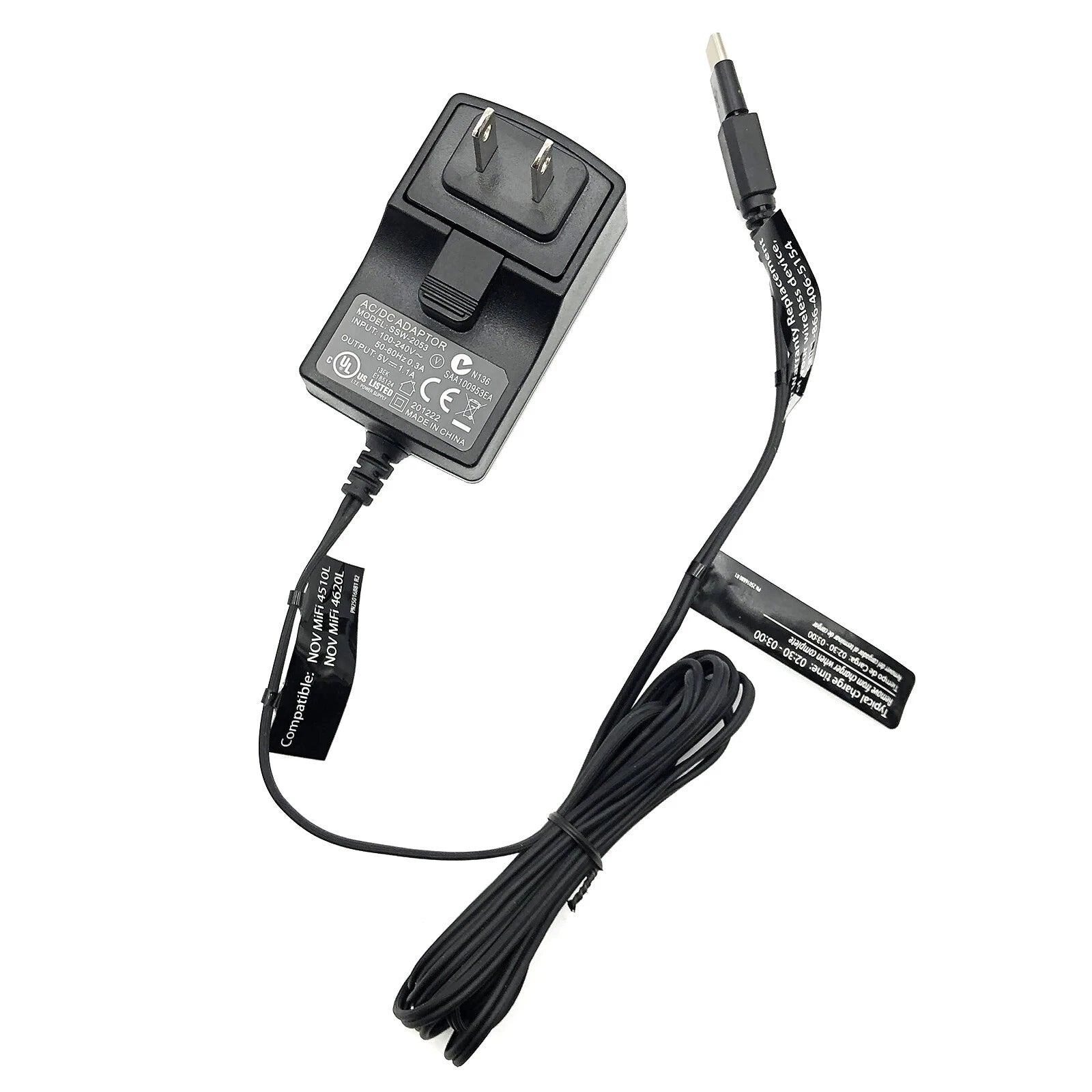 New Wall AC/DC Adapter SSW-2053 Power Supply Charger 5V 1.1A Micro USB / USB-C