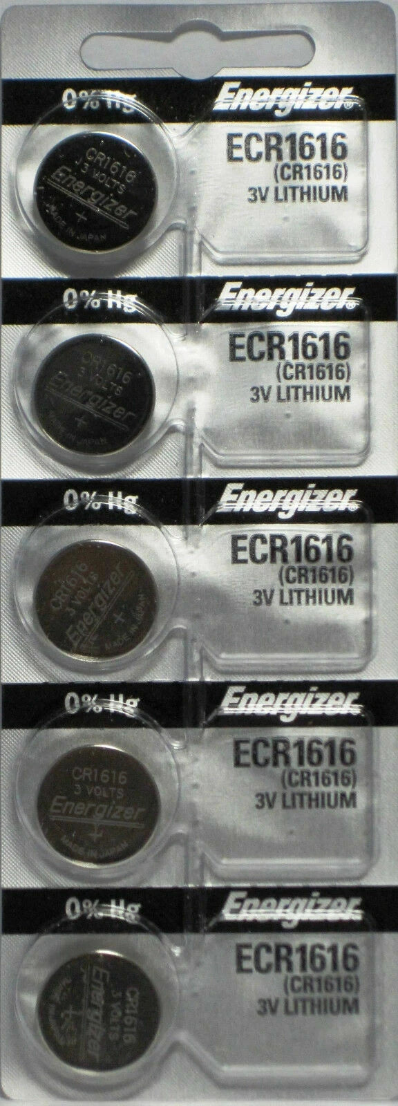 5 x Fresh ENERGIZER CR1616 BATTERY 3V LITHIUM CR 1616 DL1616 BR1616