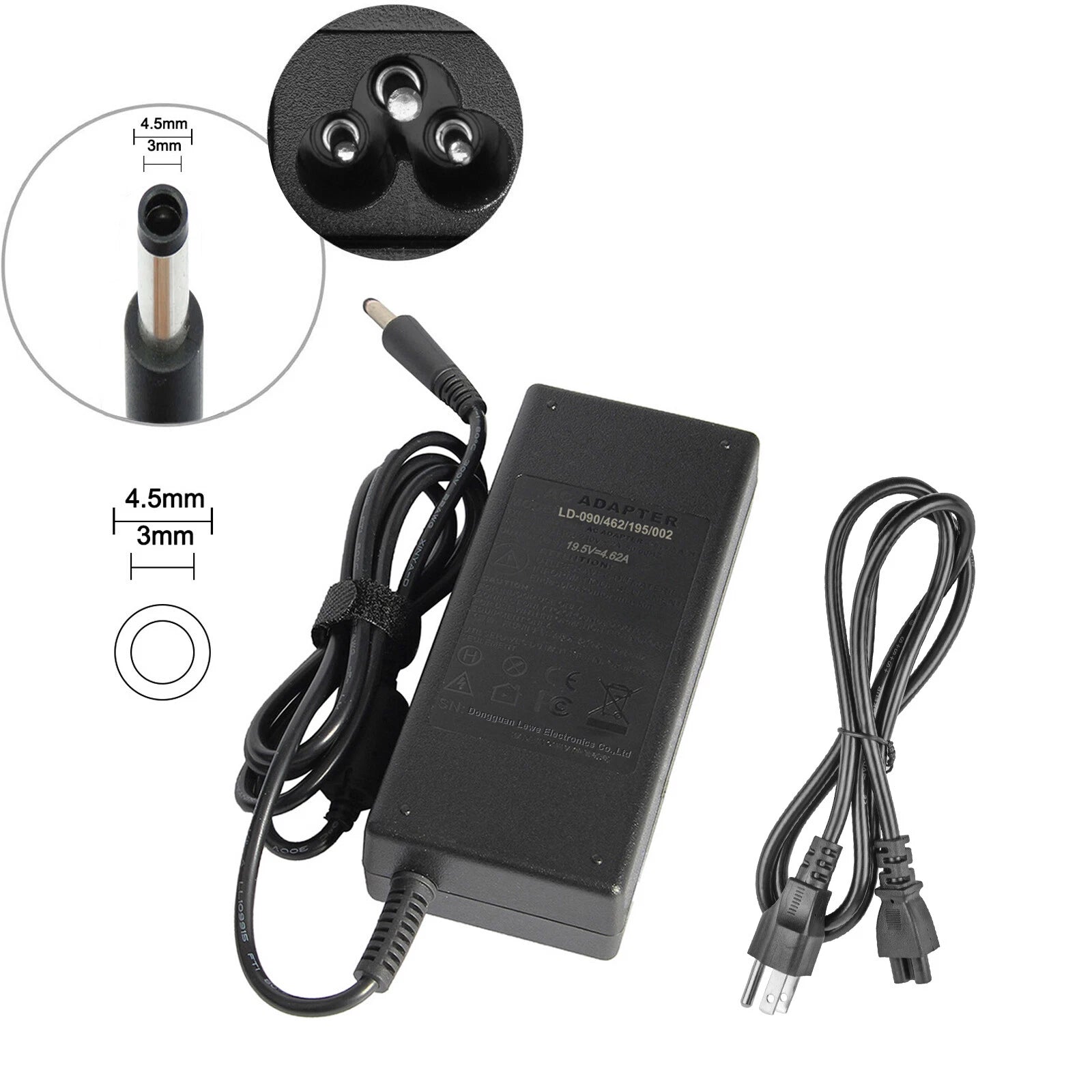 Adapter Charger For Dell Latitude 3390 P69G 3490 3590 P75F 7212 E5450 Laptop F