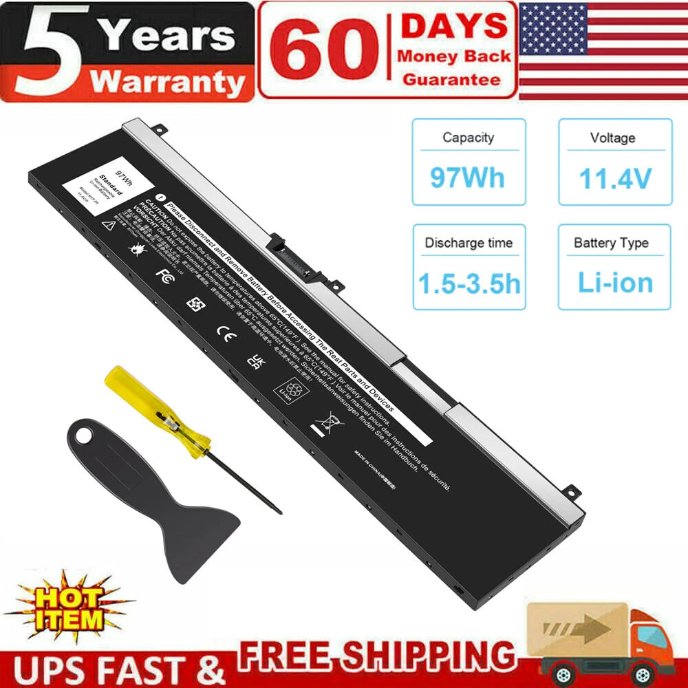 GW0K9 0NYFJH 0WMRC Battery for Dell Precision 7530 7730 7540 7740 Series NYFJH