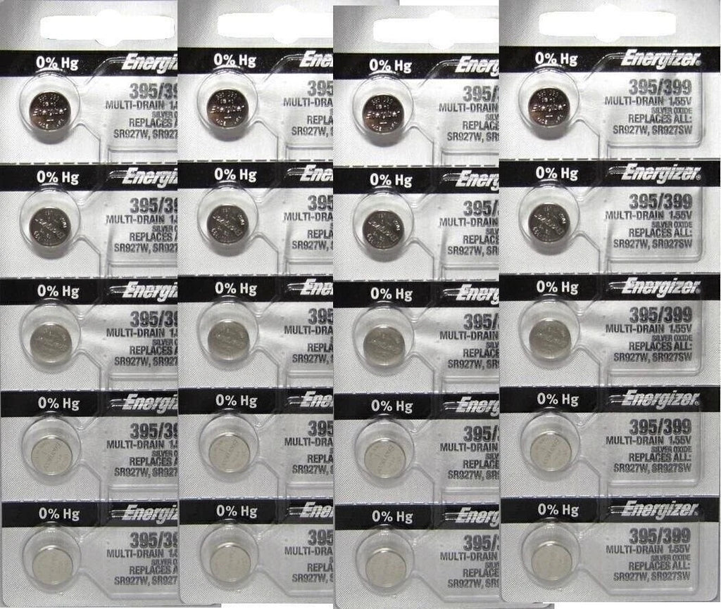 20 Pcs Energizer 395 399 SR927SW SR927W Watch Battery