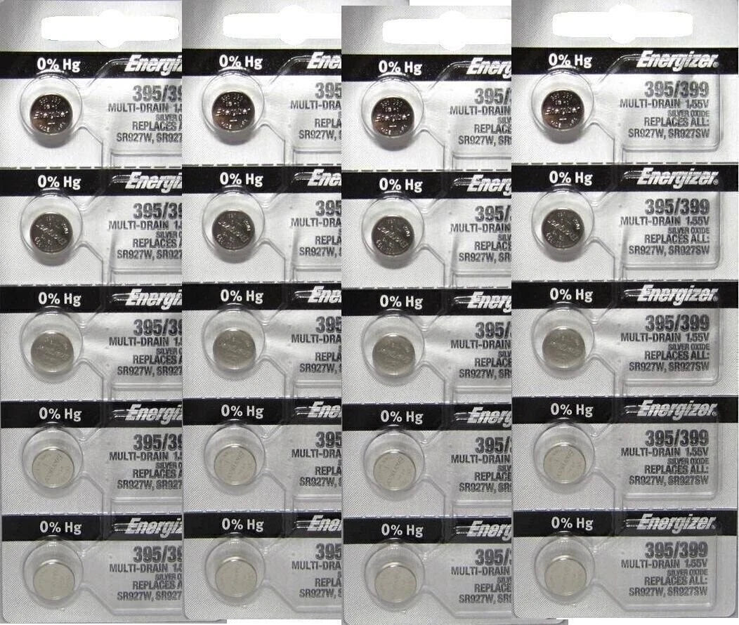20 Pcs Energizer 395 399 SR927SW SR927W Watch Battery