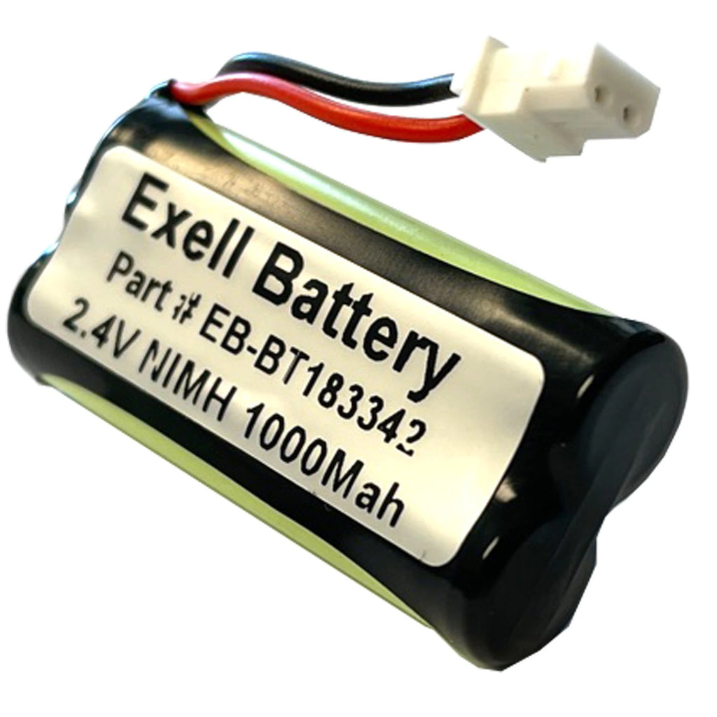 Exell 2.4V 1000mAh Ni-MH Battery Pack for Cordless Phones BT166342/BT266342