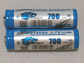 2 BUTTON TOP IMREN IMR 14500 Li-Mn 700maH HIGH DRAIN Rechargeable Battery 3.7V