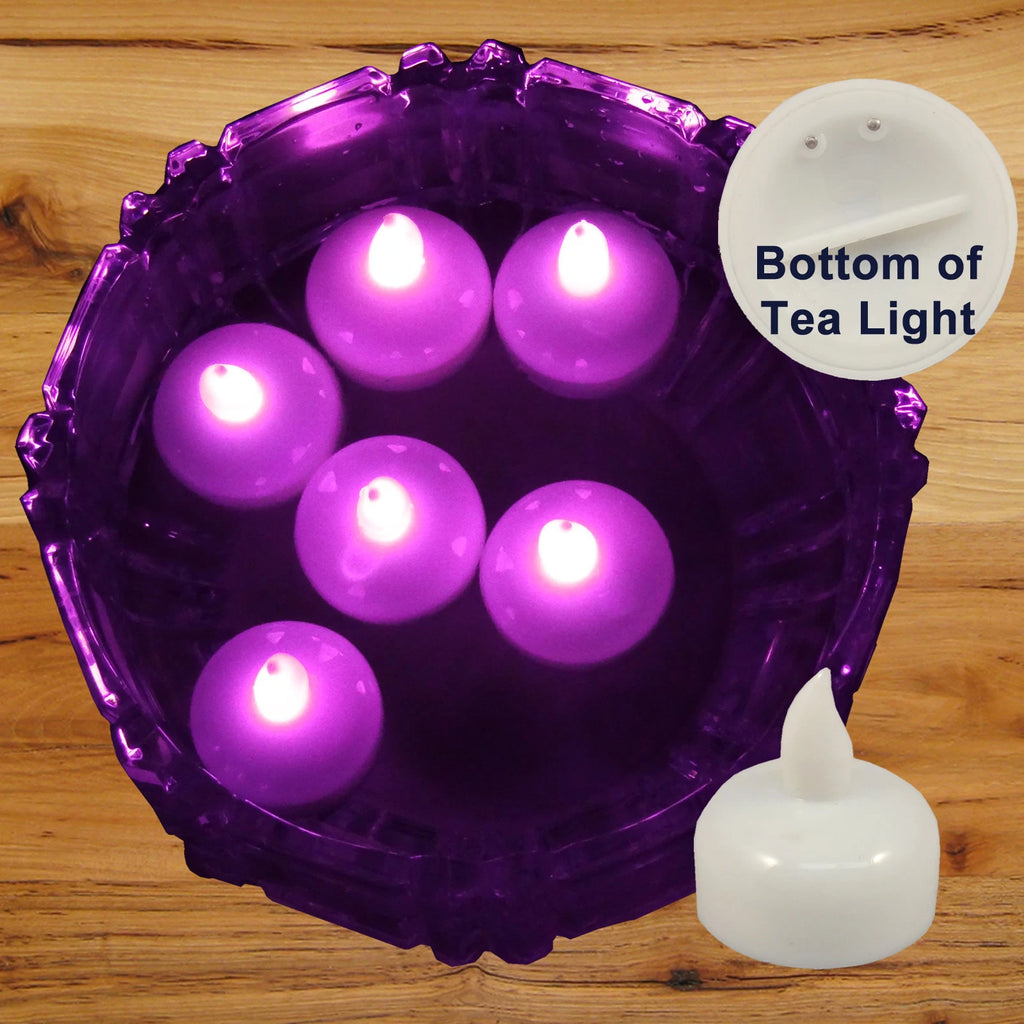36 Flameless Floating LED tealight Candle Battery operated Pink tea lights