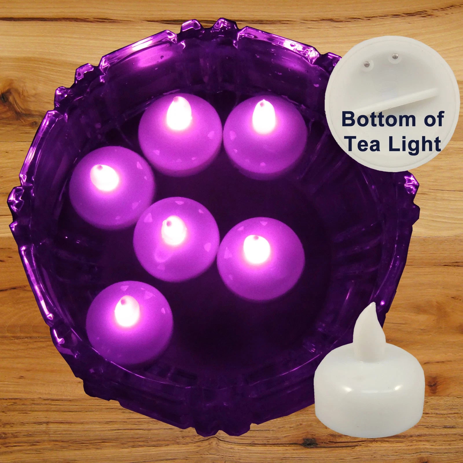 36 Flameless Floating LED tealight Candle Battery operated Pink tea lights