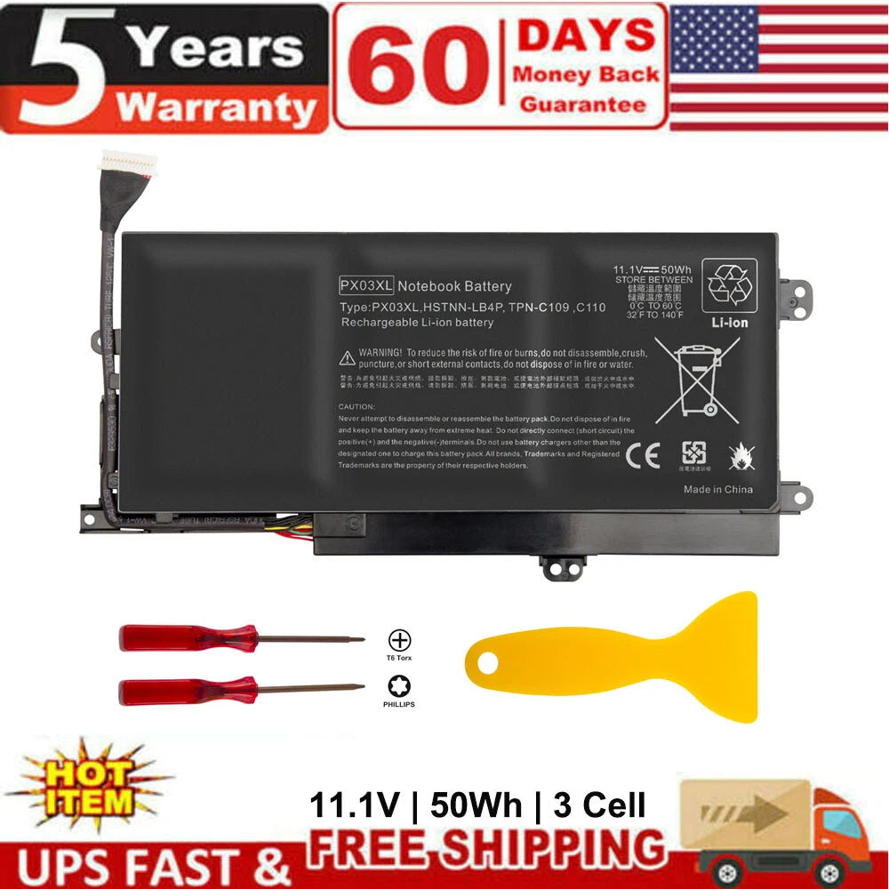 Replace Battery For HP Envy M6-k010dx M6-k012dx M6-K015DX M6-k022dx 50Wh PX03XL