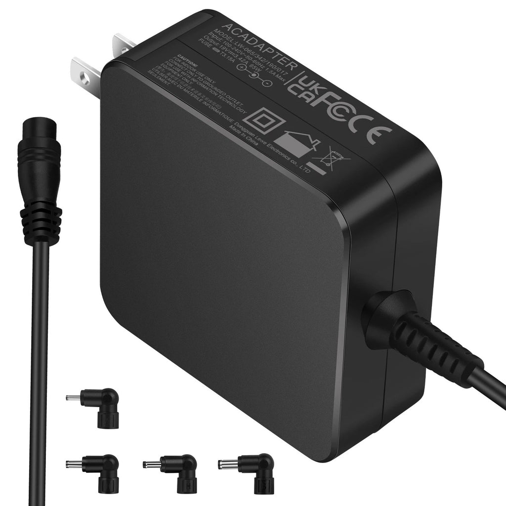 65W Universal Laptop Adapter Charger for ASUS VivoBook Zenbook Chromebook Series