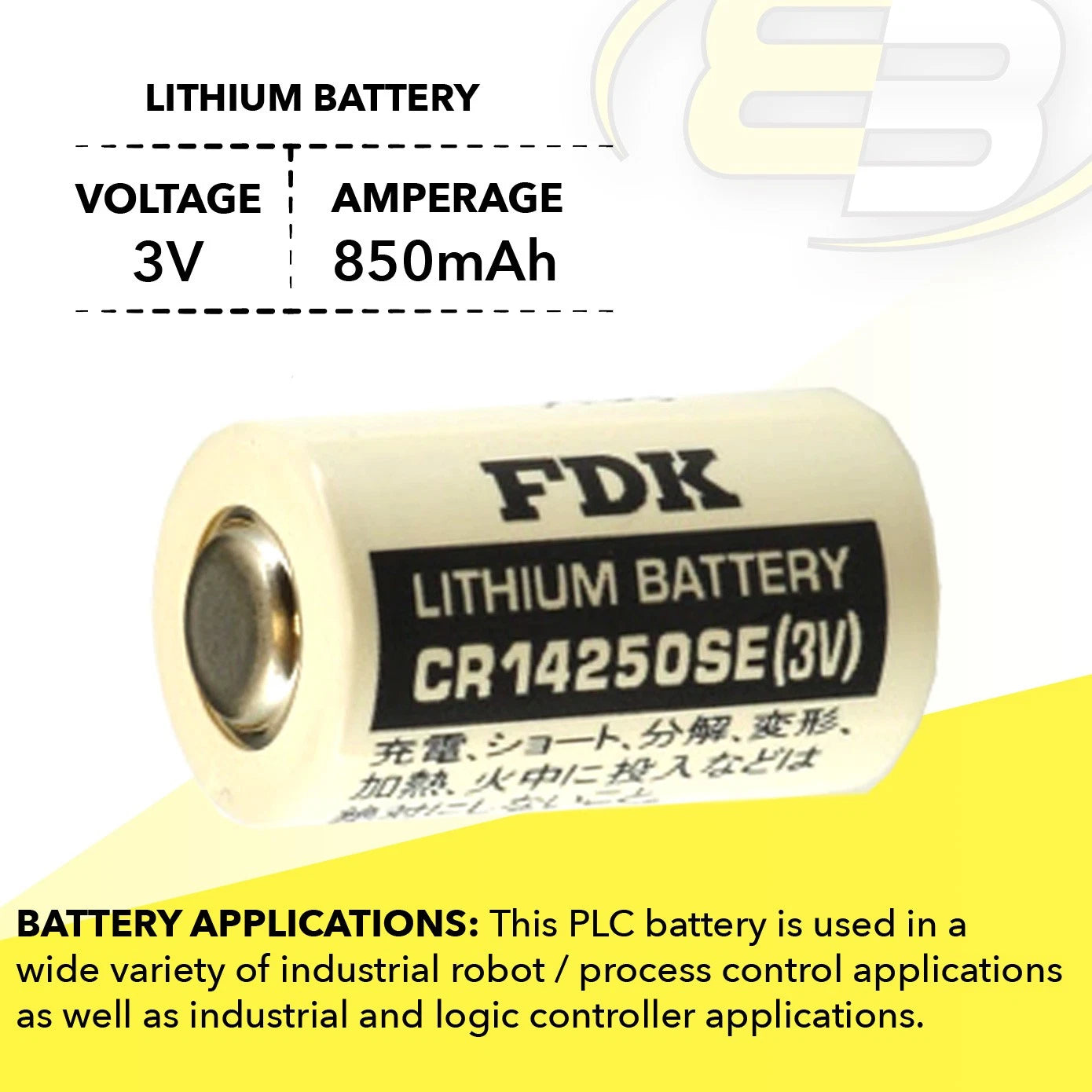 10x CR14250SE 3V 1/2 AA Lithium Battery Compatible With Sanyo CR2NP