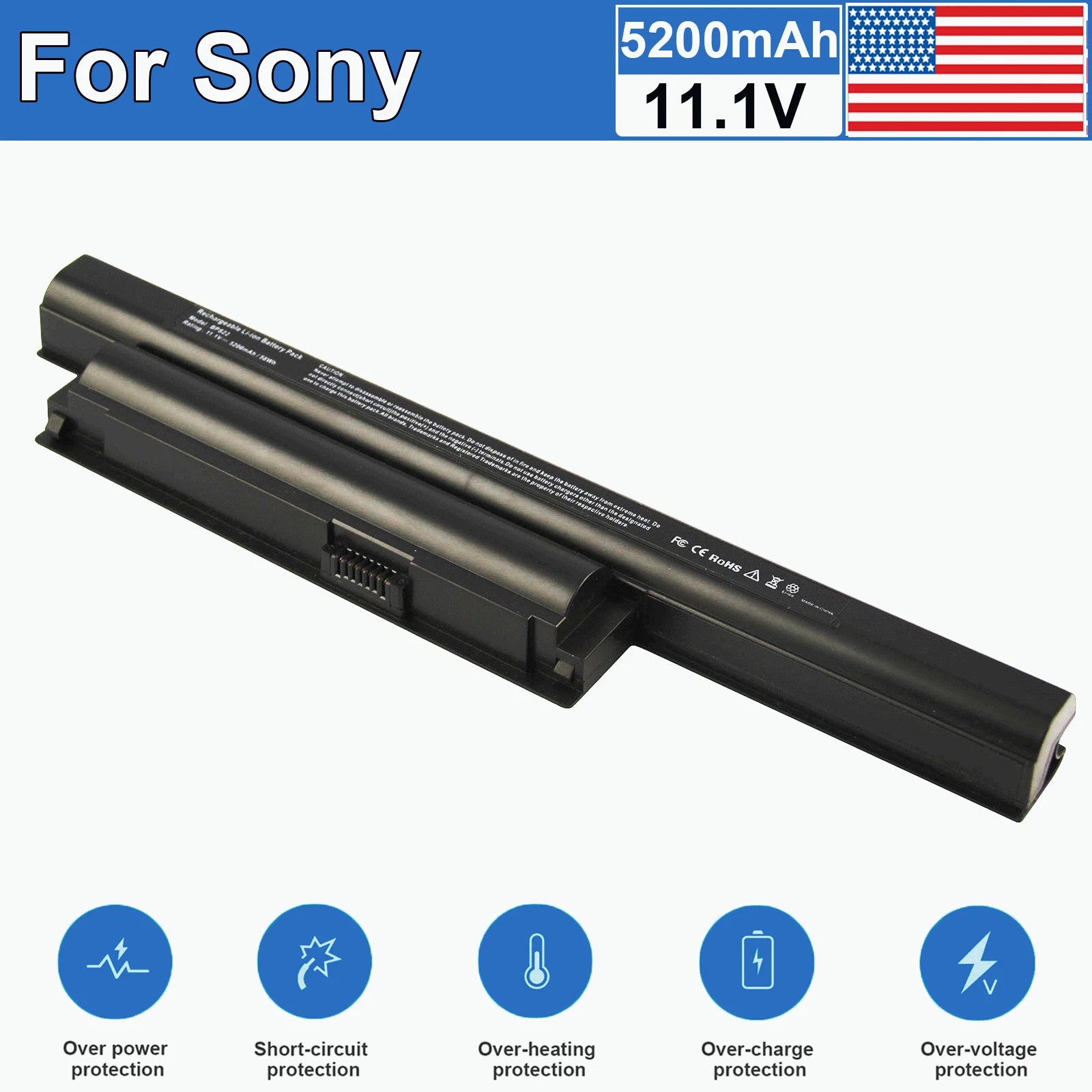 VGP-BPS22 Battery for Sony VAIO VPC-E Series VGP-BPS22A VGP-BPL22 VGP-BPS22/A