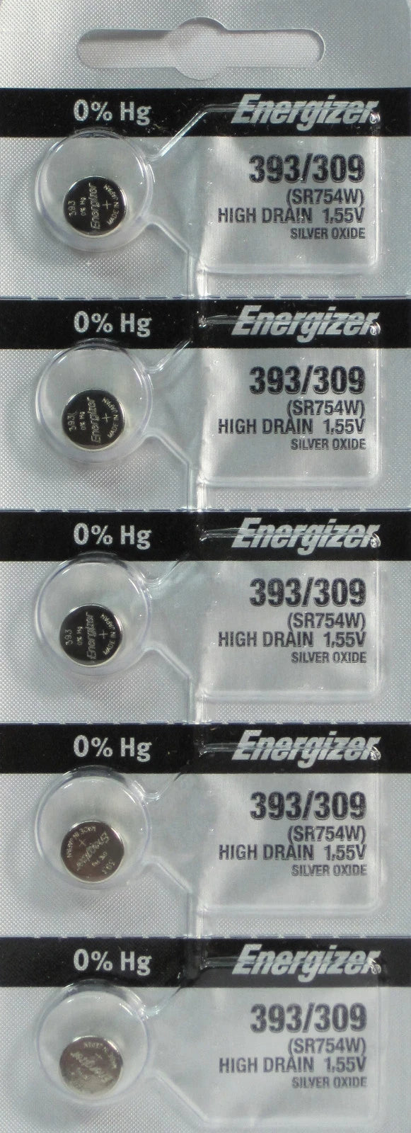 SR754W Energizer Batteries Battery Cell 5 Pk