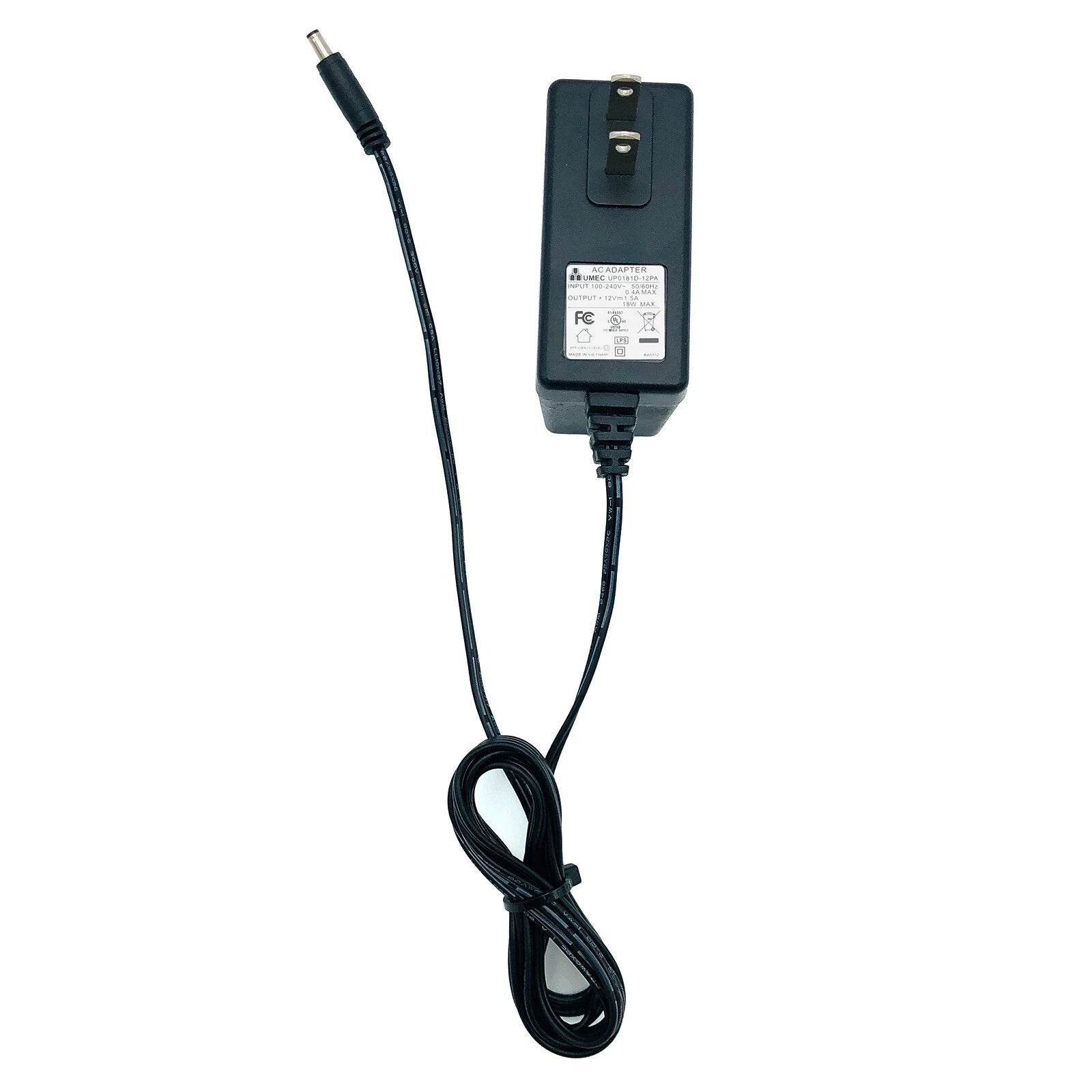 NEW Genuine Umec UP0181D-12PA 12V 1.5A 18W AC Adapter Power Supply OEM