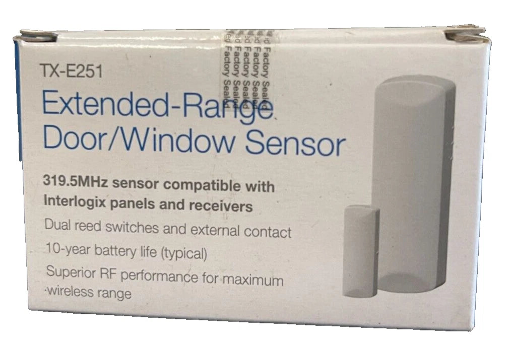 Brand New Interlogix TX-E251 Wireless Door/Window Sensor, Magnet & Battery