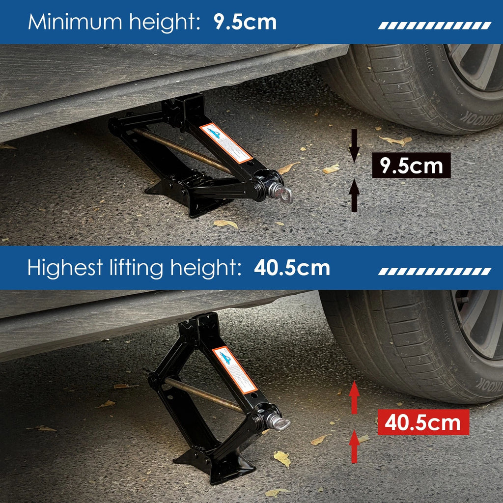 2.5T Heavy Duty Scissor Car Jack Van Vehicles Stand Tire Wheel Lug Wrench Tool
