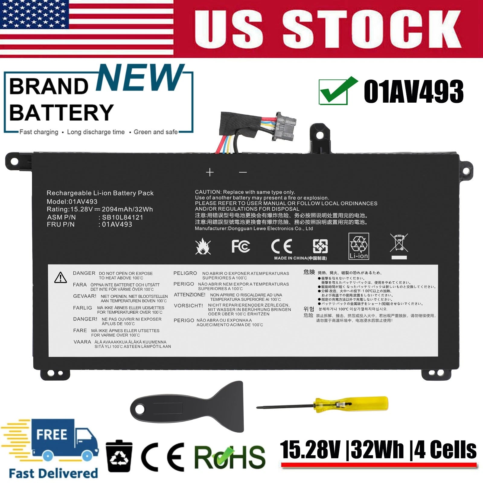 ?Internal Battery 01AV493 For Lenovo ThinkPad T570 T580 P51S P52S 00UR891 NEW