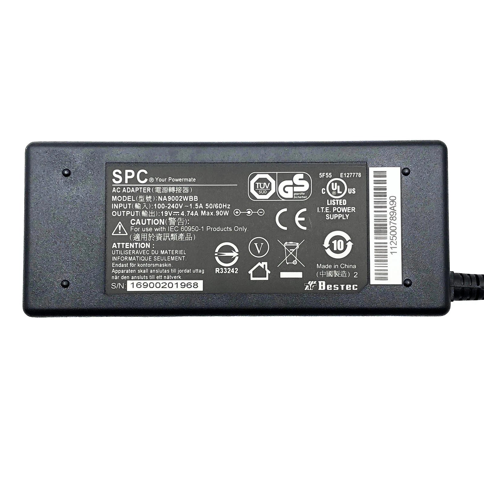 New Genuine SPC AC Charger Adapter for ASUS W-Series W1NA W1VB Laptops