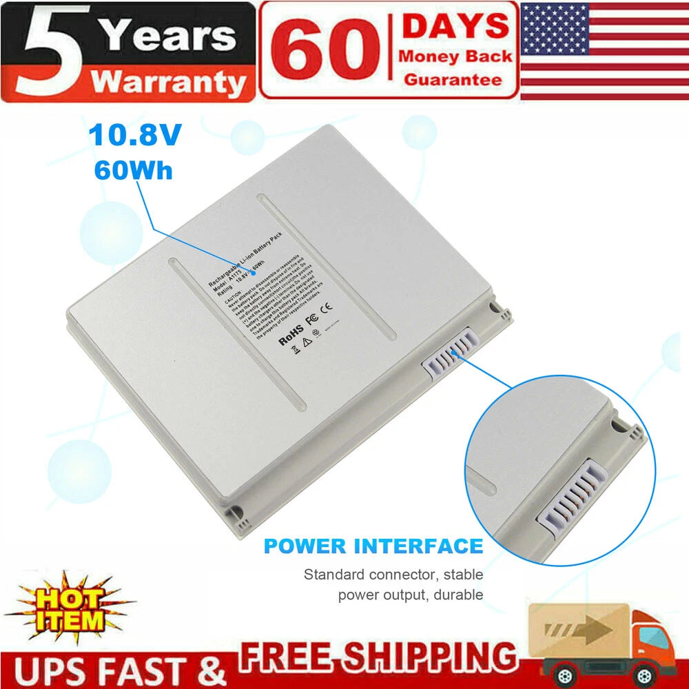 A1175 Battery for Apple Macbook Pro 15" A1211 A1226 A1260 A1150 (2006-2008) PC