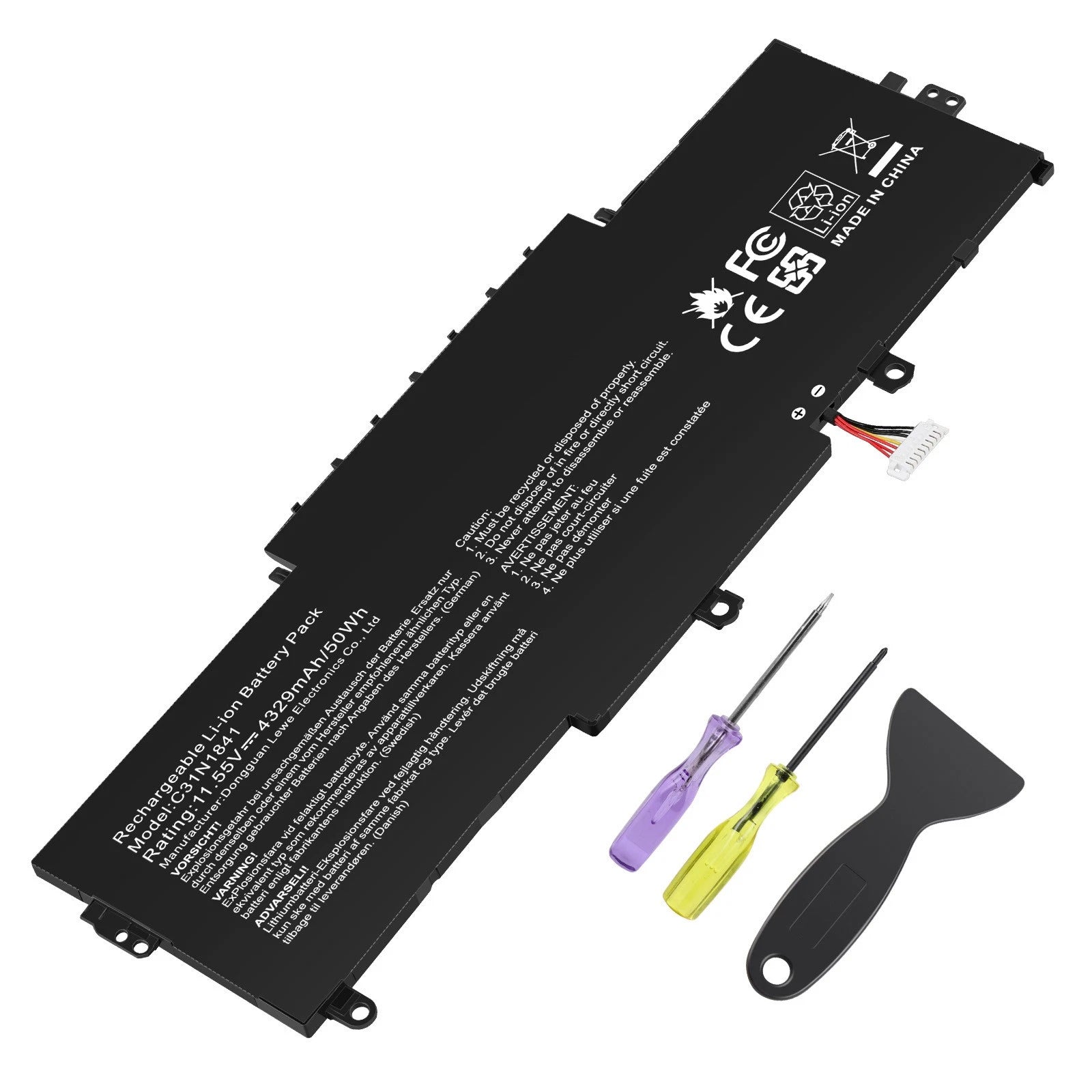 C31N1811 Laptop Battery for ASUS ZenBook 14 UX433FA UX433FN U4300FN U4300FA 50Wh