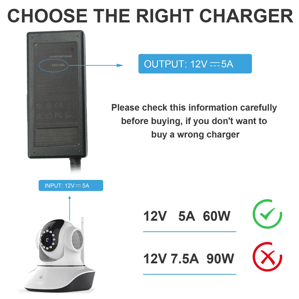AC Adapter For HP 2011X 2211X 2311X LED LCD Monitor Charger Power Supply Cord p2