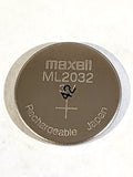 10 pc ML2032 ML 2032 3v RECHARGEABLE LITHIUM BATTERY MANUFACTURED 02/2024
