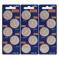 CR2430 - Battery, 3 V, CR2430, Lithium Manganese Dioxide, 300 mAh Pack of 15
