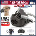 Silicone Half Face Gas Mask Paint Spray Chemical Respirator Reusable 95% Filter