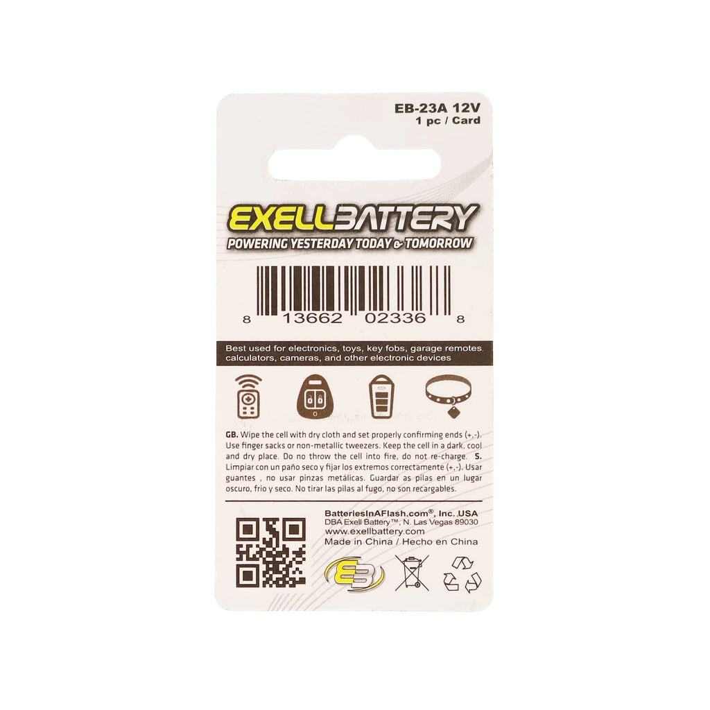 2x EB-23A Alkaline 12V Battery Compatible With 1811A 23 A 8F10R 8LR32 8LR932