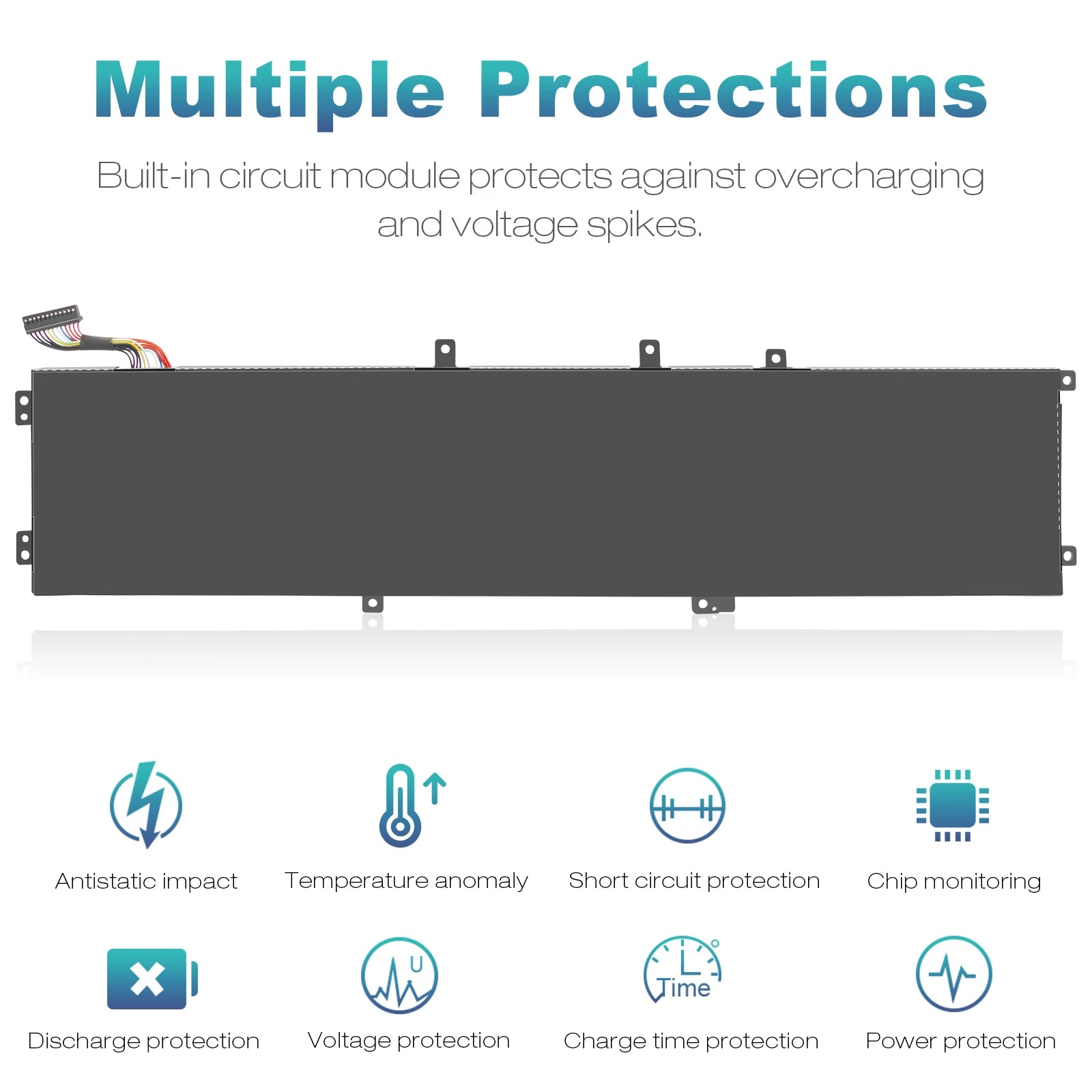 6GTPY Battery For Dell XPS 15 9550 9570 P56F001 Precision 5510 5520 Vostro 750