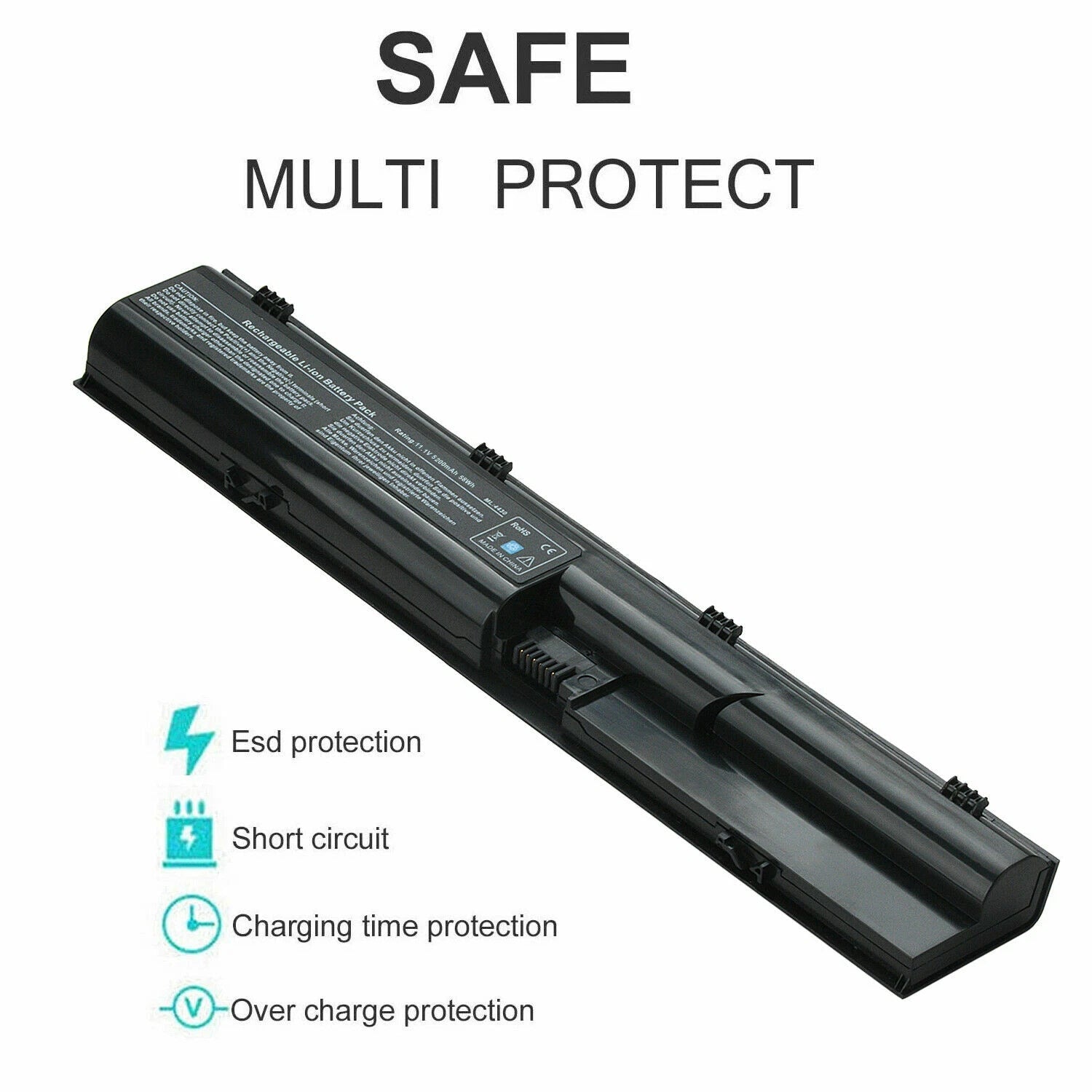 LOT Battery For HP ProBook 4330s 4331s 4431 4435s 4535s 4536s 4440 4530S 5200mAh