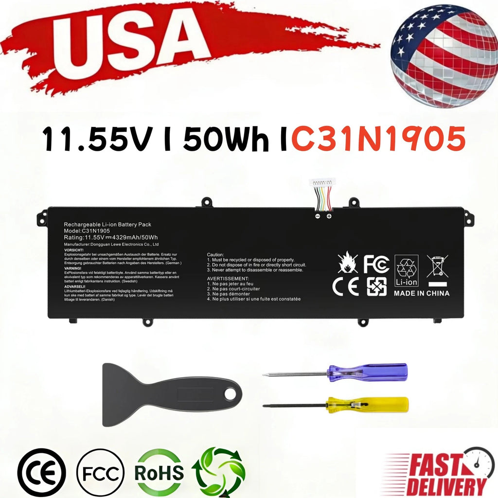 C31N1905 Battery For ASUS VivoBook S14 M433 S433 S433FL S15 S533 S533EQ K533F