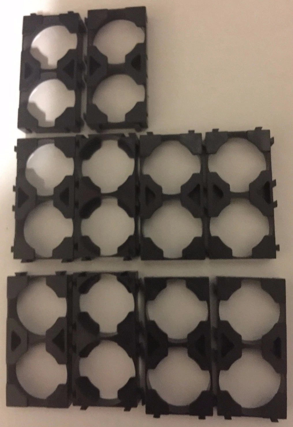 Brand New "10" 26650 Battery Pack Spacer Plastic Heat Holder (Double Holder)