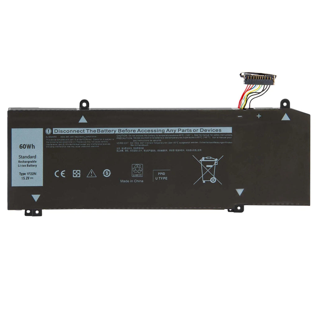 For Dell 1F22N Alienware M15 15.2V 60Wh HYWXJ Li-ion Laptop Battery