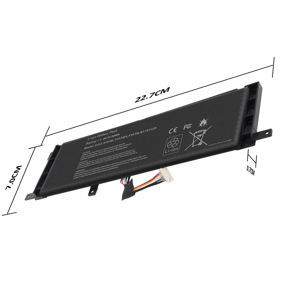 NEW Brand Battery B21N1329 7.6V 30Wh For Asus X553M X553MA X453 X453MA