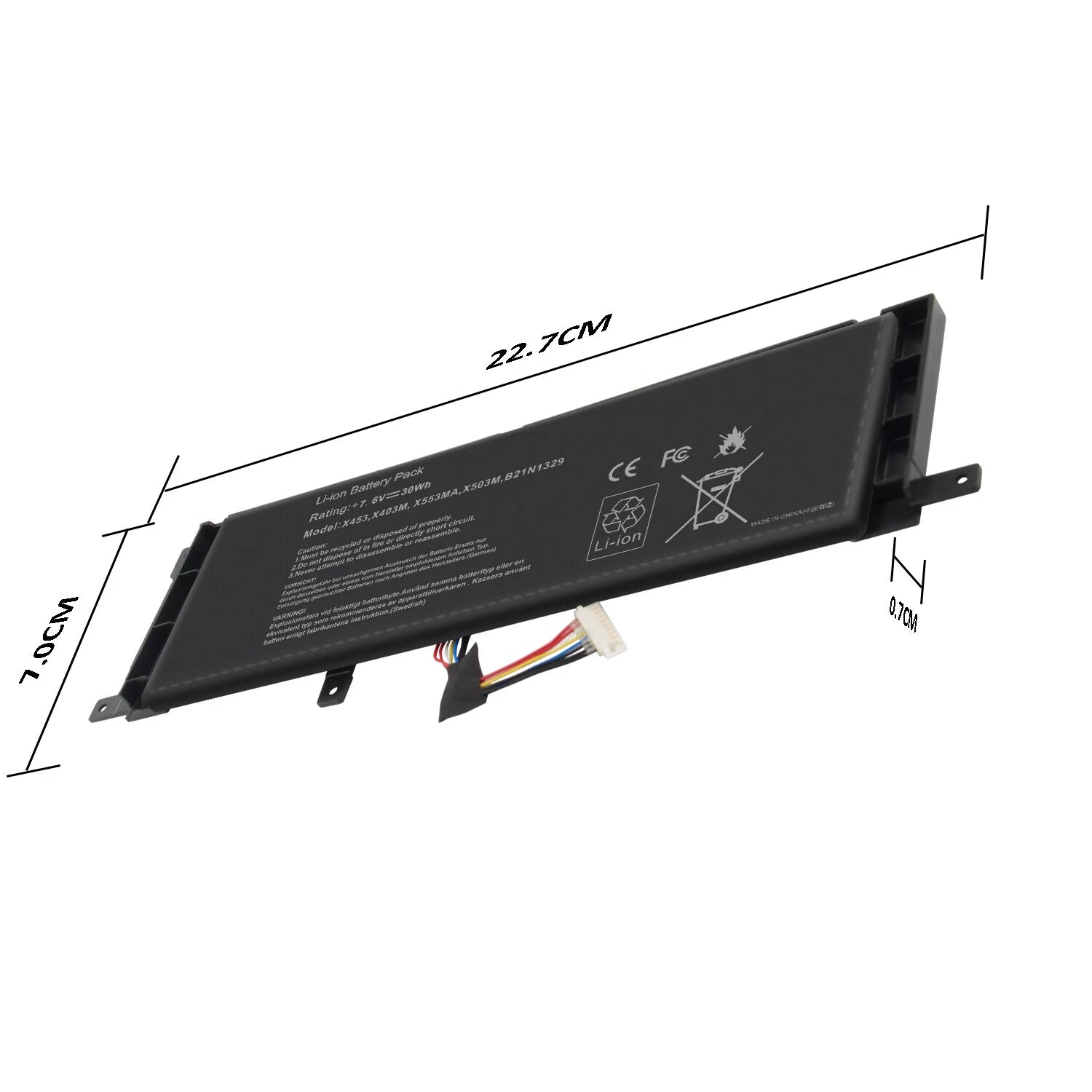 NEW Brand Battery B21N1329 7.6V 30Wh For Asus X553M X553MA X453 X453MA
