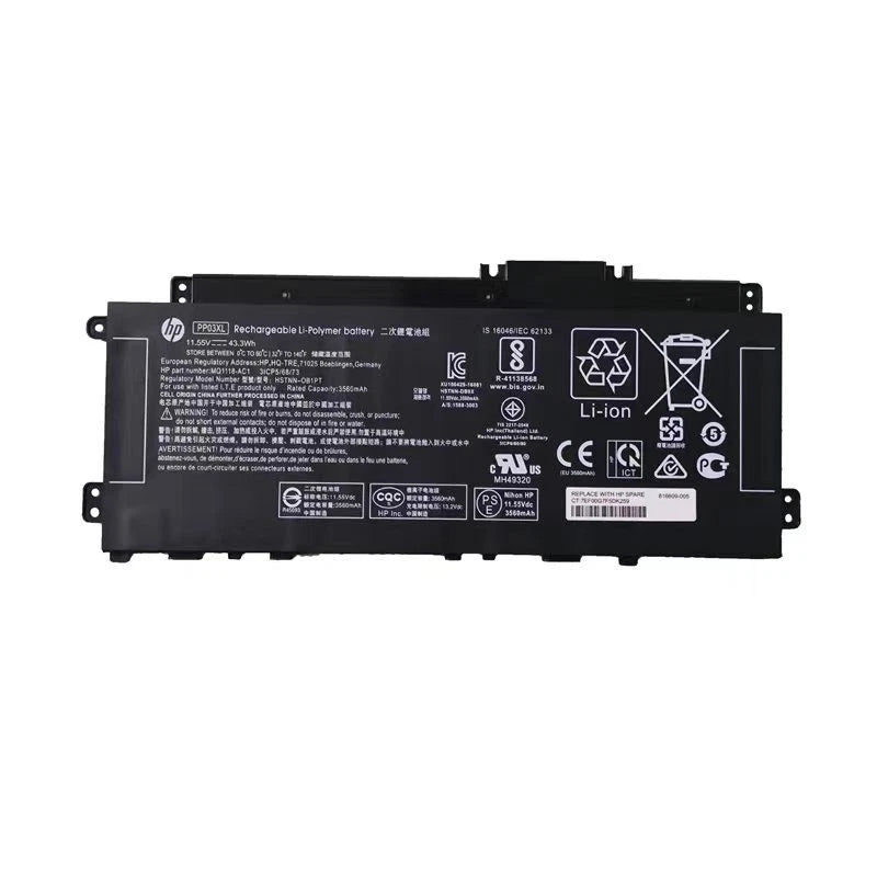 Genuine PP03XL Battery For HP Pavilion x360 13-BB 14-DV 14M-DW 14-DK M01118-421