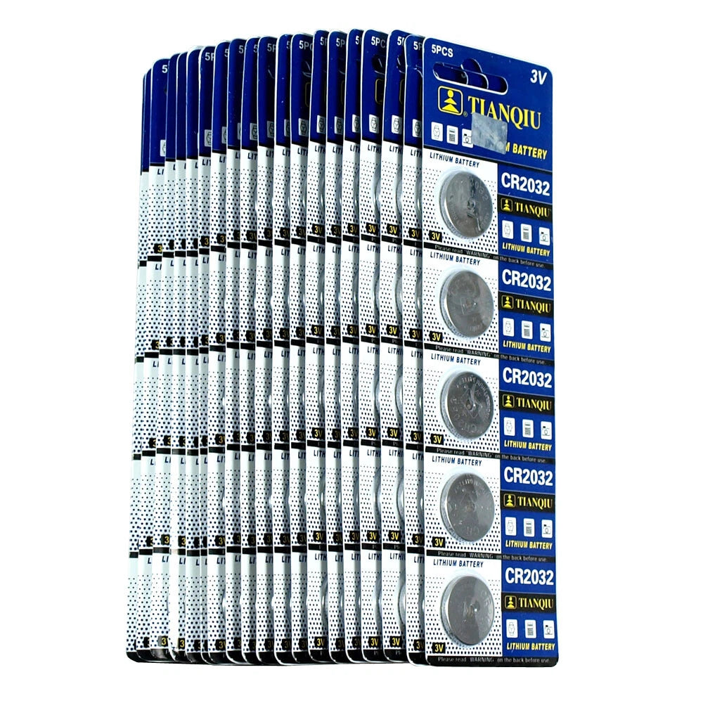 100 PCS CR2032 Lithium Battery 3V Button Cell for Digital Scales remote controls