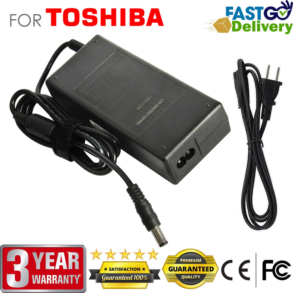 15V 5A 75W AC Charger Adapter for Toshiba PA3755U-1ACA PA3283U-5ACA PA3201U-1ACA