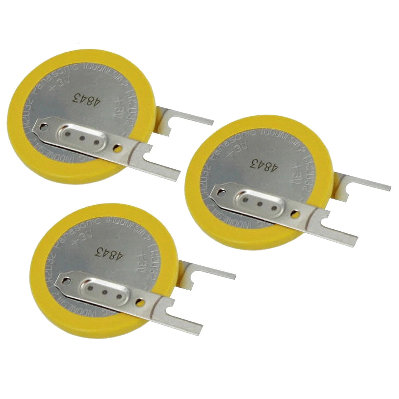 3x CR-2032/VC1N 3V Lithium Coin Battery Horz 2 Pins PC CMOS Mainboards