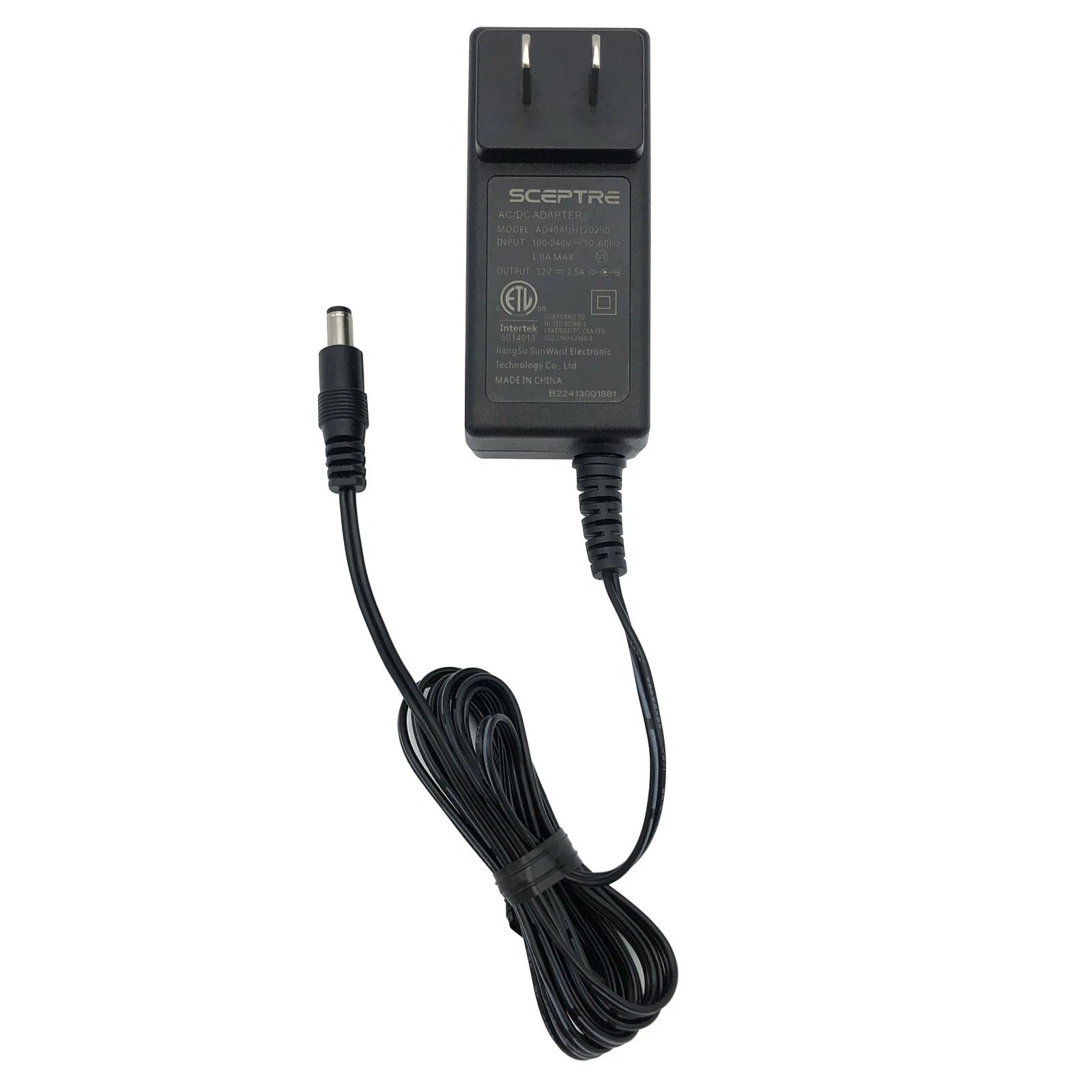 NEW Original Sceptre 12V 2.5A AC Power Adapter AD40AUH120250 Charger