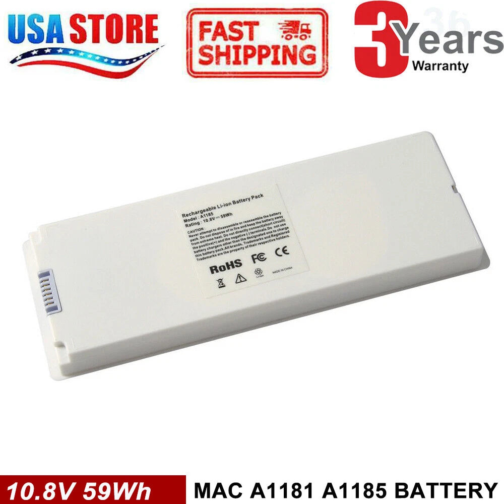 Rechargeable Battery For Apple MacBook 13"inch A1181 A1185 MA561 MA566 WHITE CG