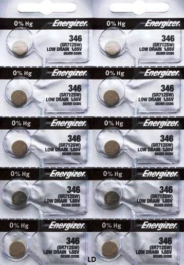 ENERGIZER 346 SR712SW (2 piece) 346 BATTERY NEW SEALED Authorize Seller